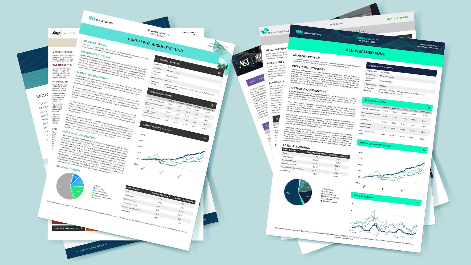 example of digital fund factsheet