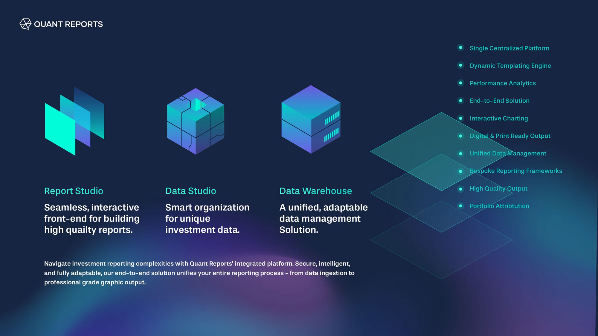 Quant Reports’ integrated solution—Report Studio, Data Studio, and Data Warehouse—streamlines fund management automation in 2025.